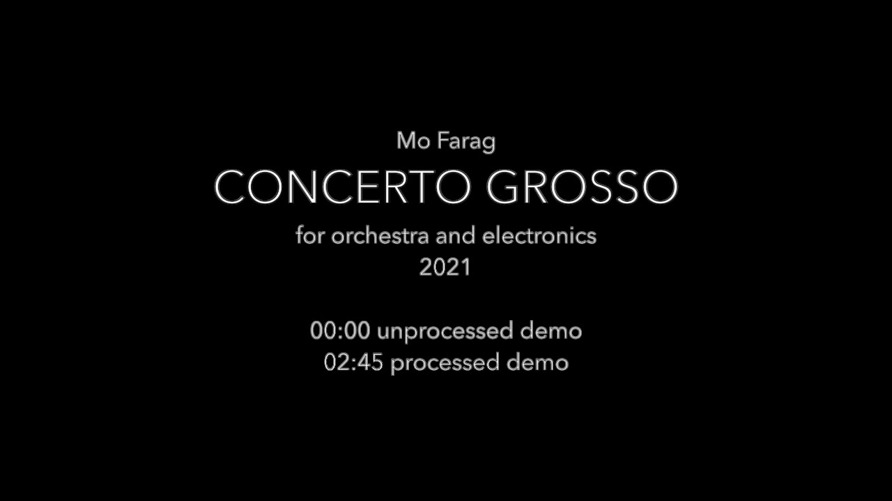 CONCERTO GROSSO by Mo Farag