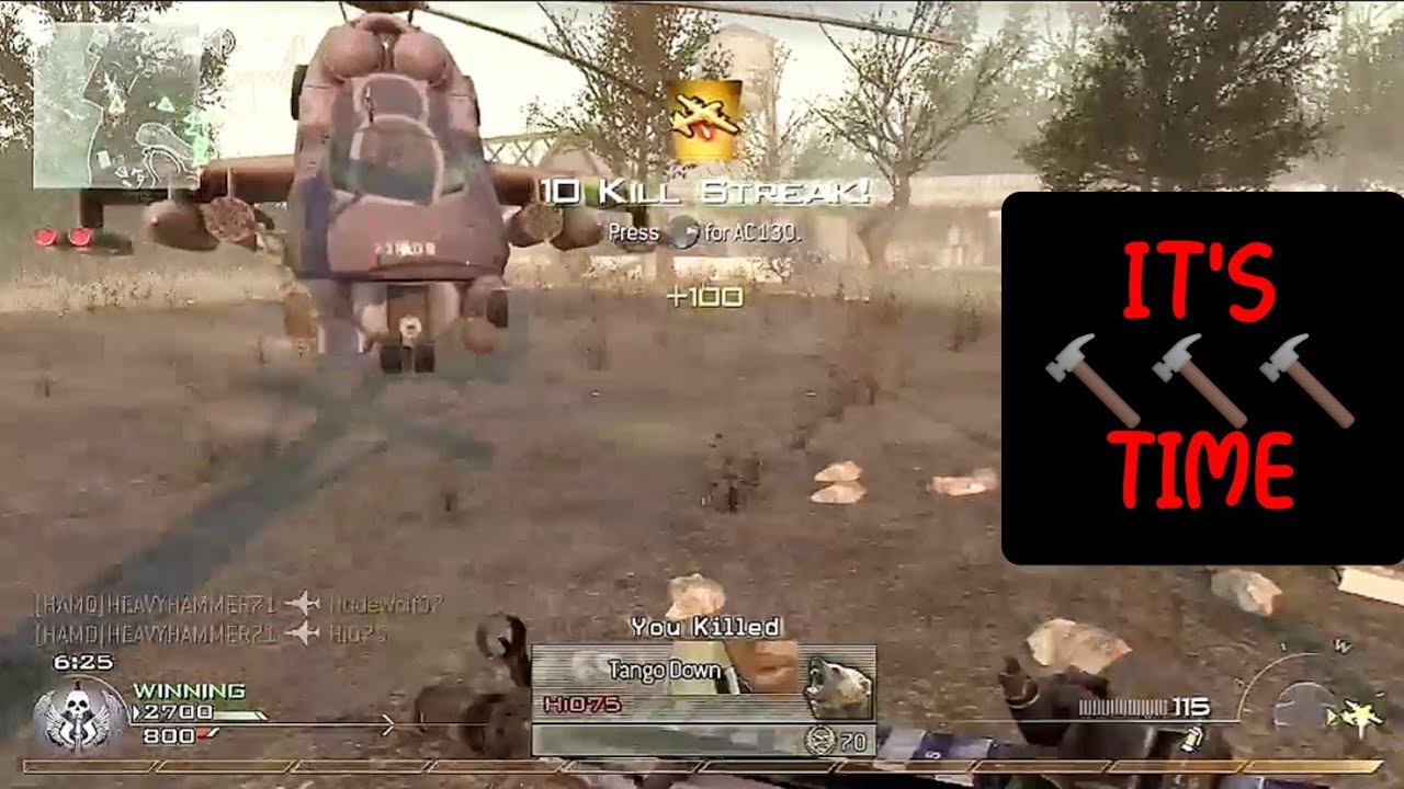 MW2 STREAKS - HEAVYHAMMER71 HARDLINE HARDWORK - 🔨 ONCE AGAIN CLUTCHES A PRED, THE HARRIERS & AC130!