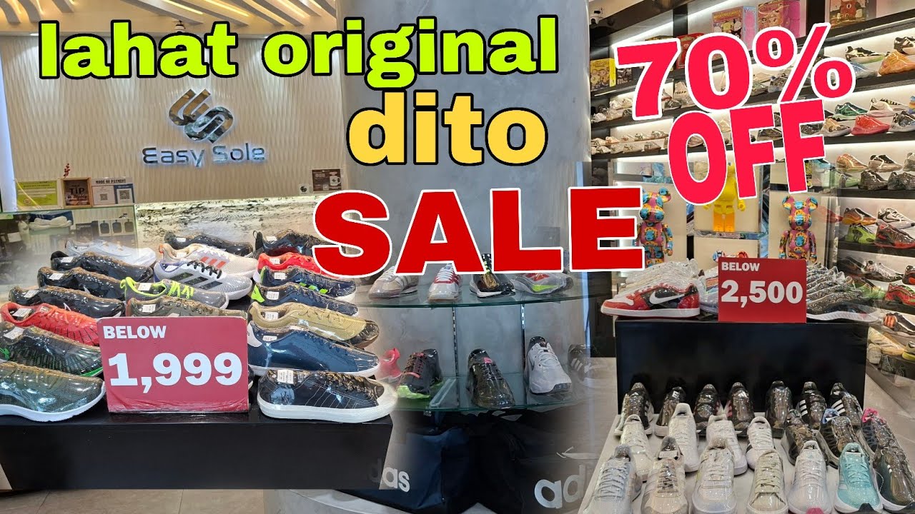 LAHAT ORIGANAL SAPATOS DITO UP TO 70% OFF | #Benjztv