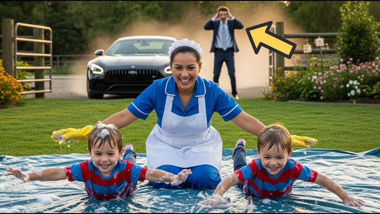 Millonario llega FURIOSO a su mansión y se congela al ver lo que la empleada hizo con sus HIJOS