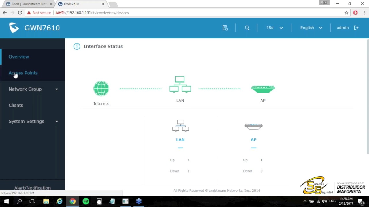 GWN7610 Grandstream: Configuraci&oacute;n