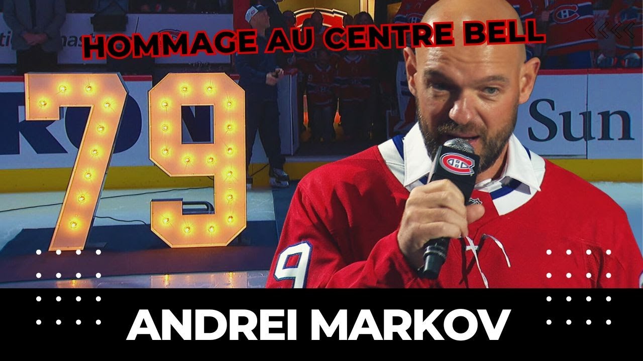 « Merci beaucoup Montréal » | Andrei Markov reçoit un vibrant hommage au Centre Bell