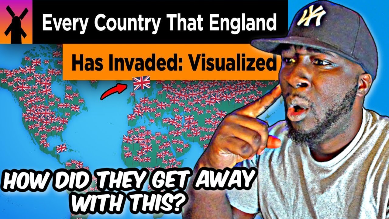 WHO COULD STOP THE BRITISH?! American Reacts To Every Country England Has Invaded: Visualized