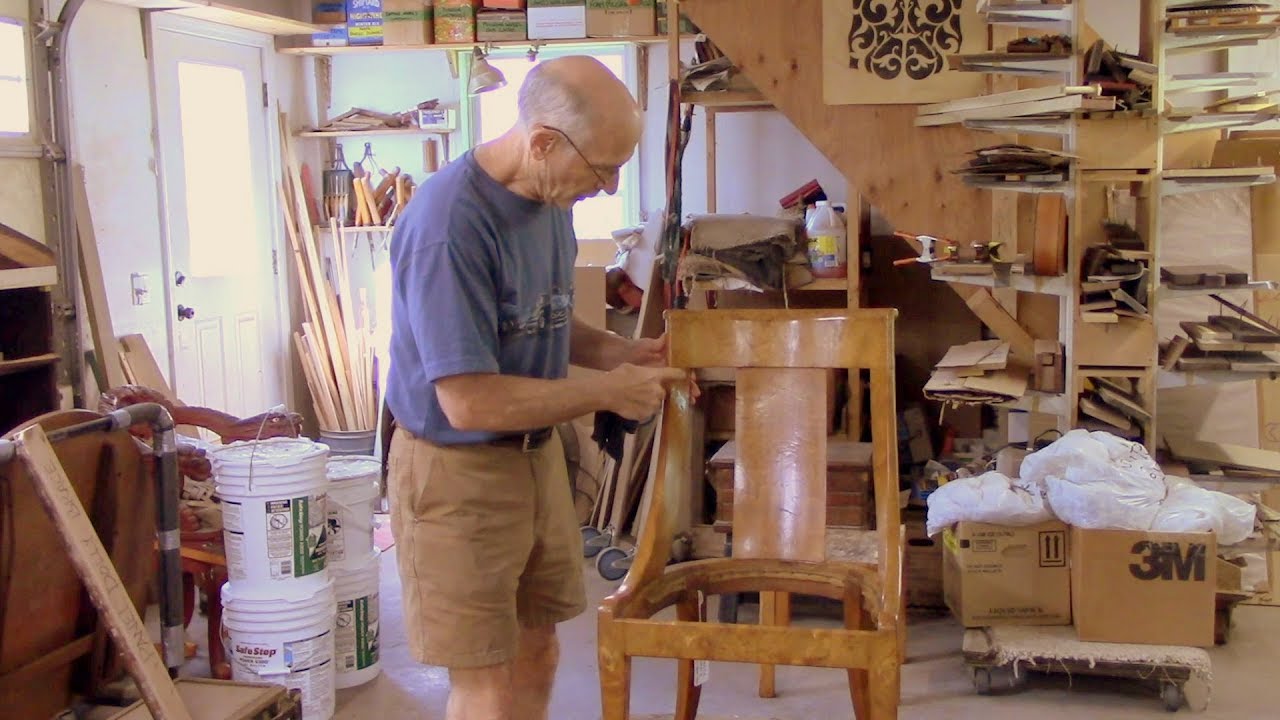 Restoring an Antique Gondola Chair - Thomas Johnson Antique Furniture Restoration