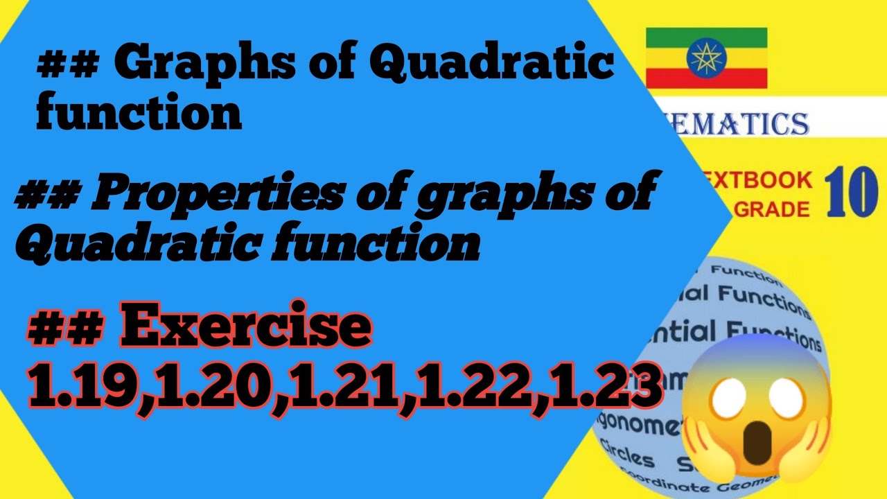 Mathematics Grade 10 unit 1 in Afaan Oromoo  | Graphs of function in Afaan Oromoo|maths Grade 10 