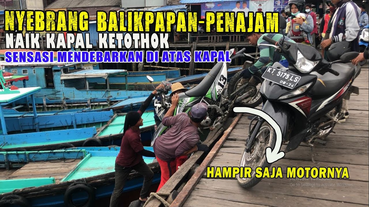 Nyebrang Balikpapan-Penajam pakai kapal kelothok‼️ Menyeramkan apa menyenangkan⁉️