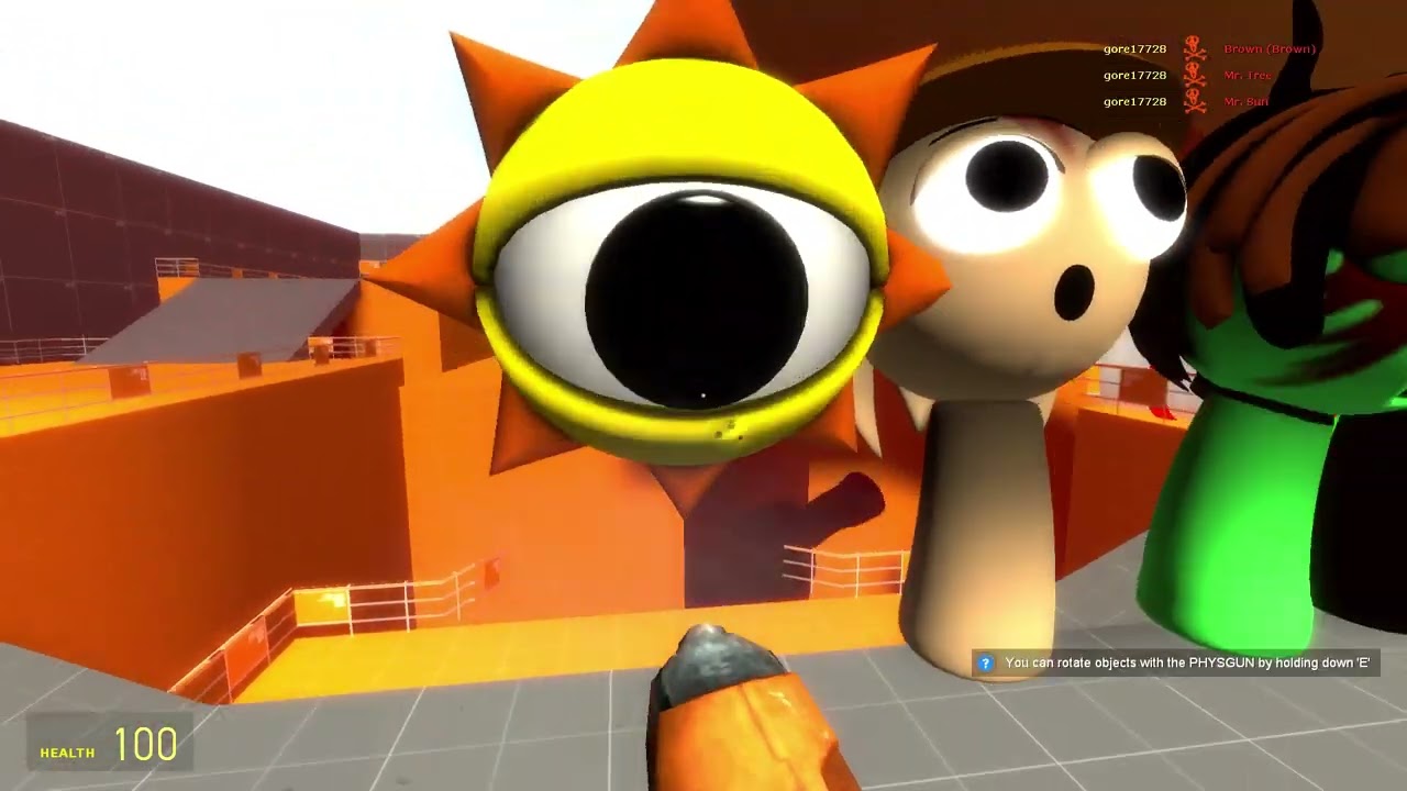 Garry is mod Spartan kicks Sprunki VS Nextbots 3D