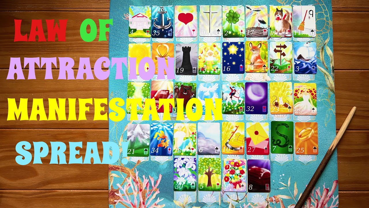 THE LAW OF ATTRACTION/MANIFESTATION PETIT LENORMAND GRAND TABLEAU!