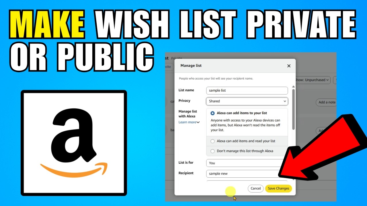 How To Make An Amazon Wish List Private Or Public (2026) (Complete Guide)