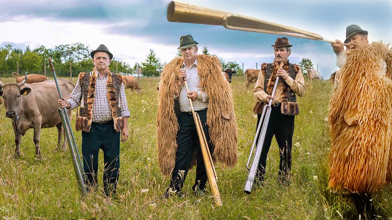 Amazing Instruments Mountain Men Calling the Herd With Alphorns