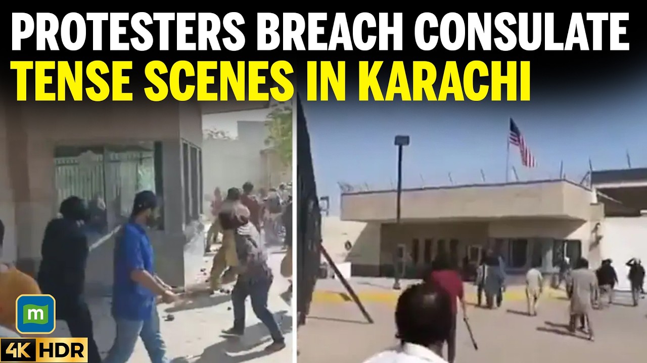Iran-US War: US Consulate in Karachi Breached as Mob Storms Compound