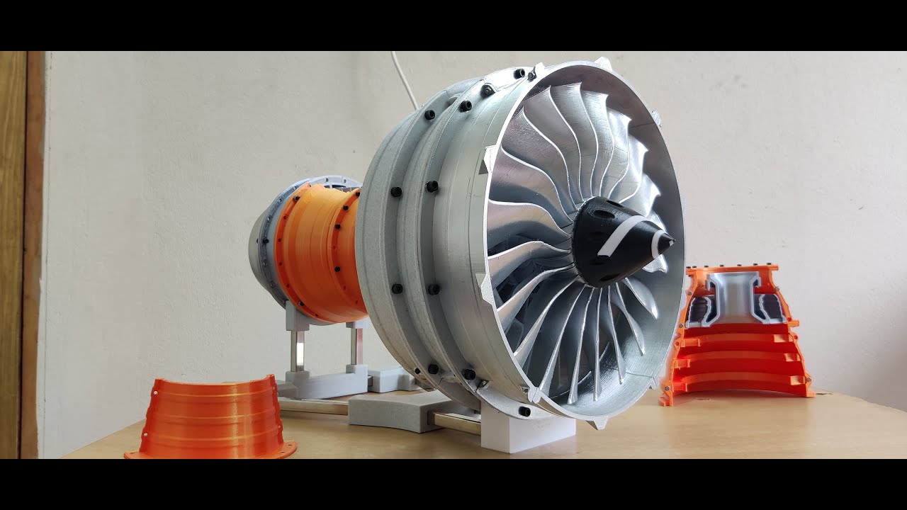 Jet engine design timelapse in Fusion 360.