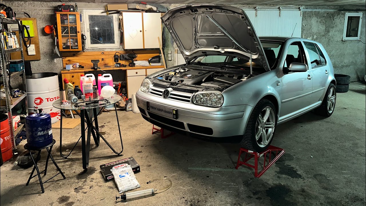 entretien golf 4 TDI 150 ARL vidange moteur / boîte / tous les filtres / bocal LDR