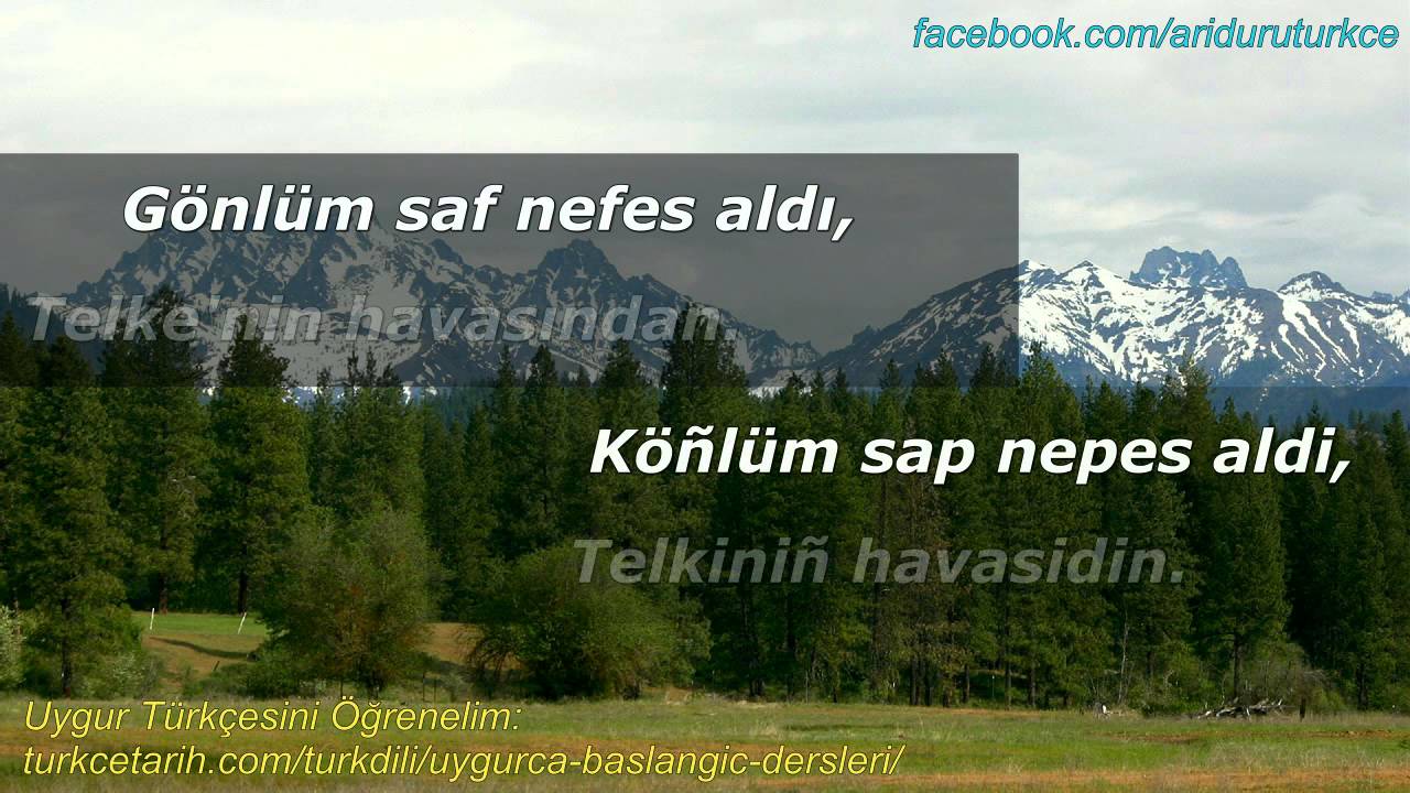 Telke Dağları (Uygurca Türkü - sözleriyle)