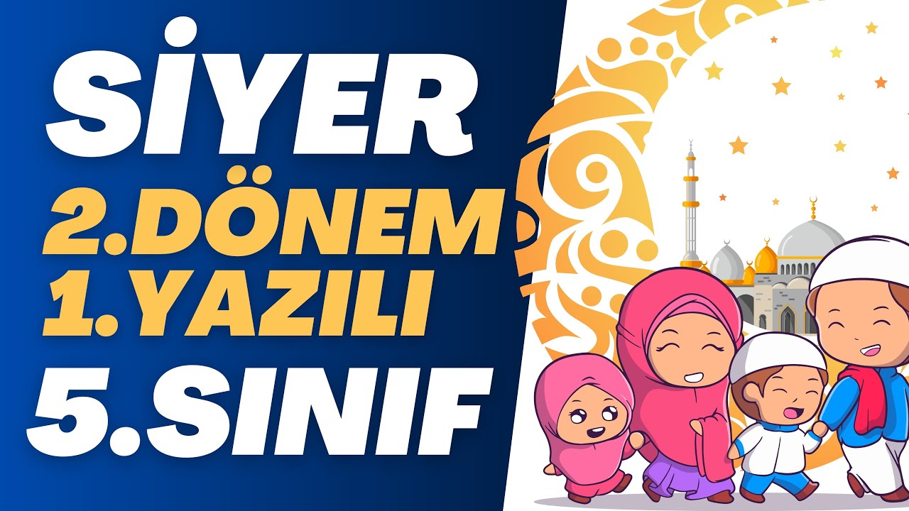 5. Sınıf Peygamberimizin Hayatı (SİYER) 2. Dönem 1. Yazılı Soruları ve Çözümü #2024 @dersodasi