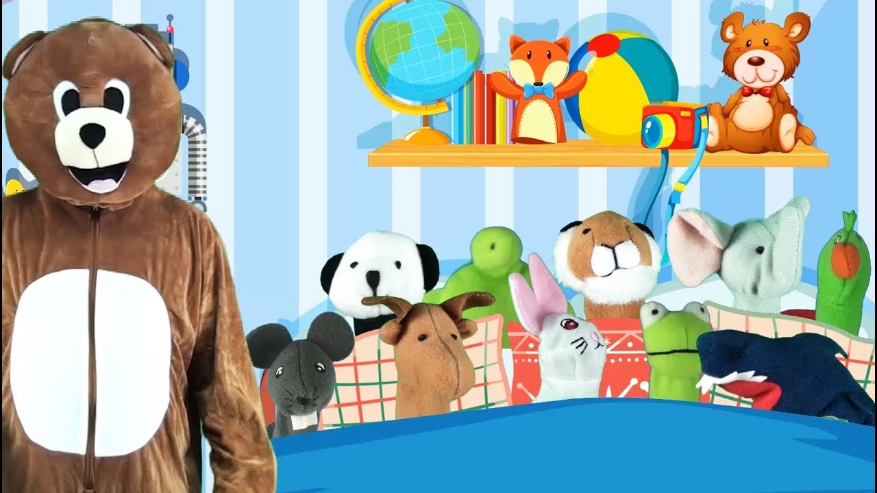 🛌 Ten in the Bed | Fun Nursery Rhymes & Kids Songs with Finger Puppet Animals