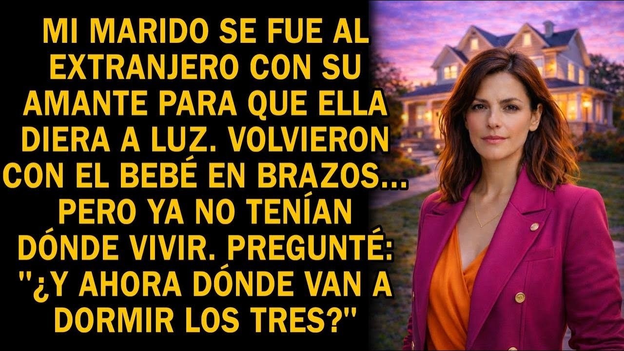 Mi esposo volvió del extranjero con su amante y un bebé… pero sin un hogar. ¿Y ahora dónde dormirán?