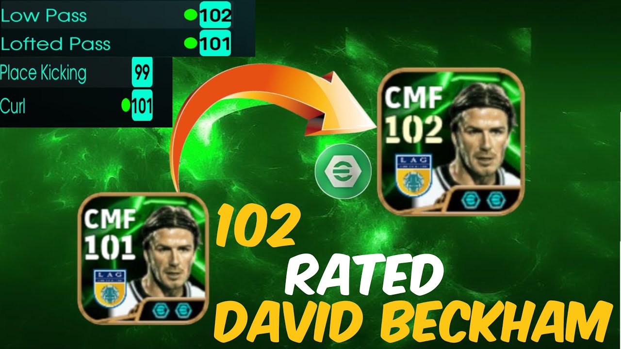 How to Train 102-Rated David Beckham in efootball 2025 | Beckham Max Level Training In Efootball 26