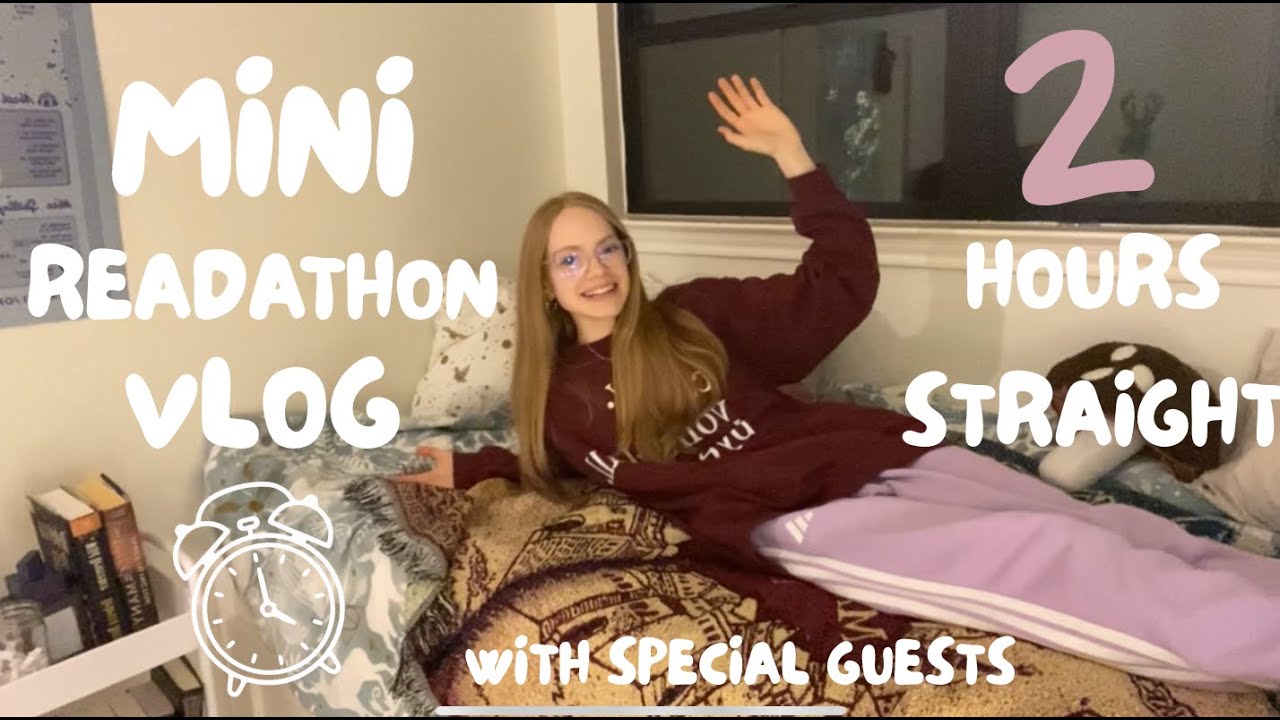 mini readathon vlog with special guests!! (finish a book with me📖)