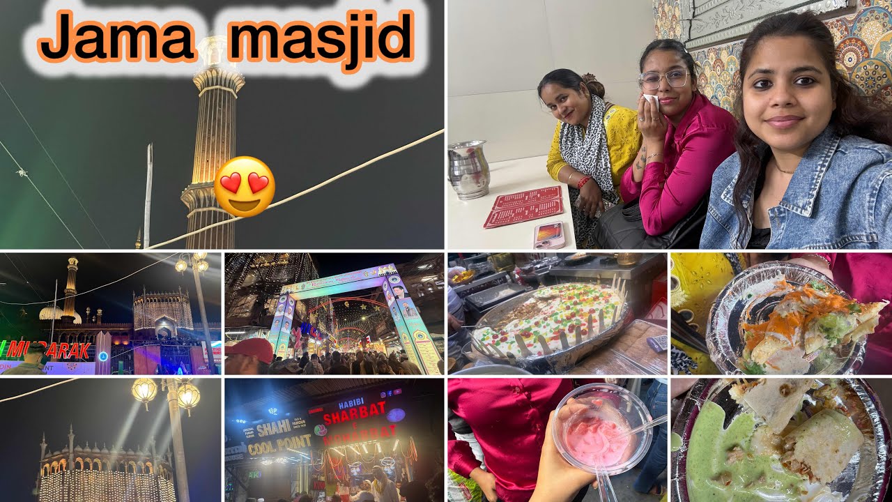 Jama Masjid  Street Food  First Time Try 🙏🏻❤️🥰🍇