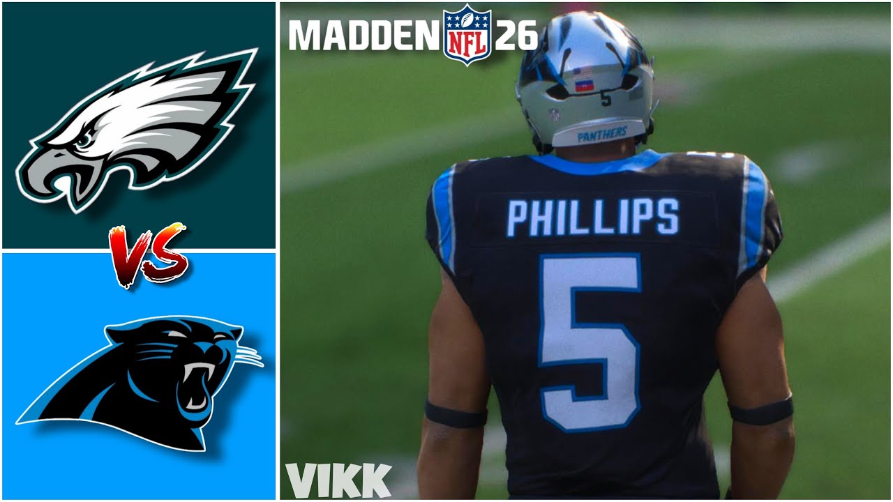 Eagles vs Panthers Simulation | Madden 26 Free Agency Rosters