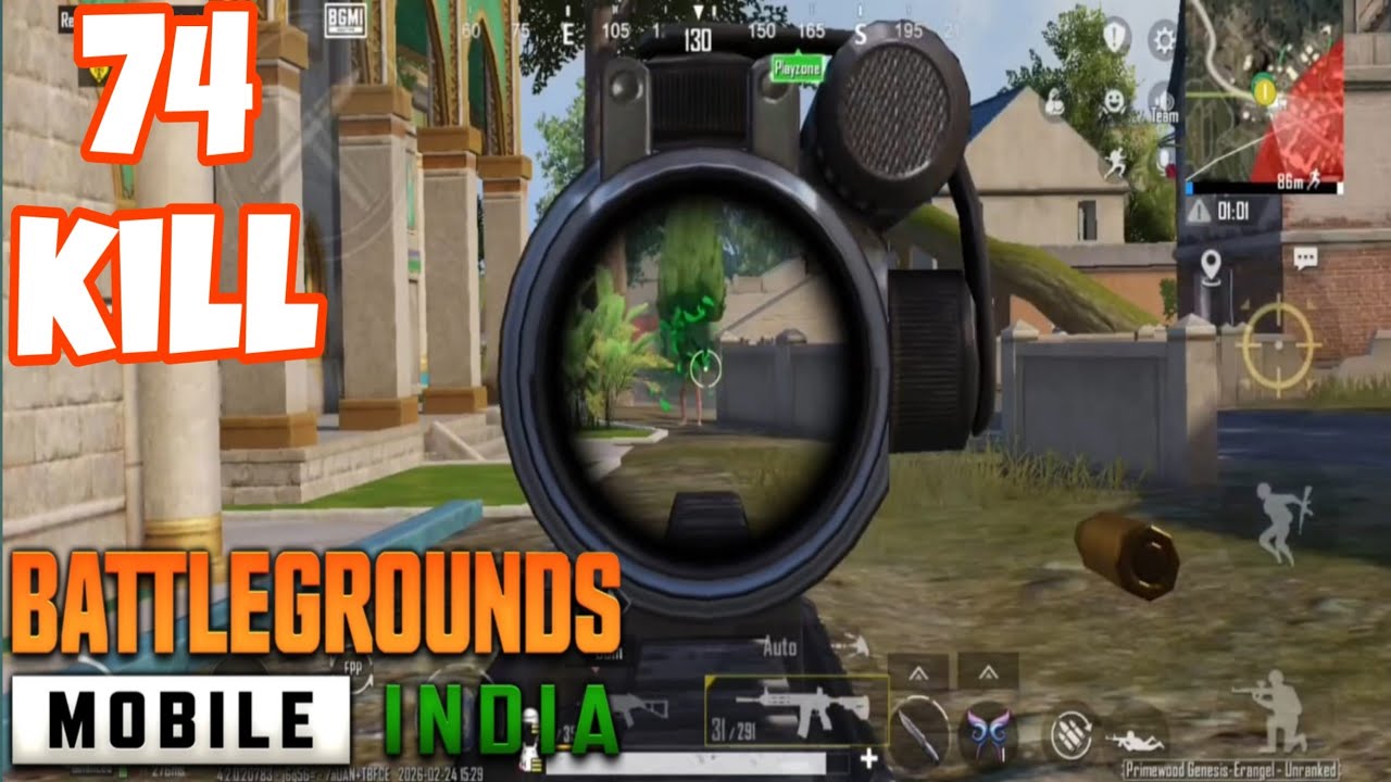 MY FIRST TIME PLAYING BGMI | KILL 74 HACKER GAMEPLAY #1 