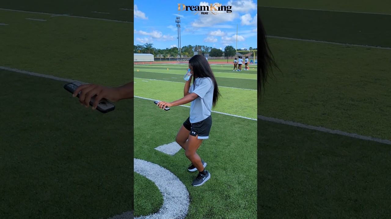 #usaflag London Jenkins with the dance moves at Jaguars Girls Flag Football Camp 2025