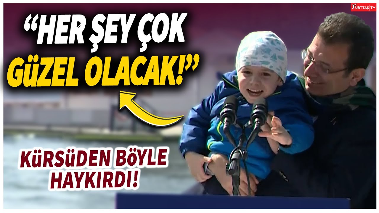 Ekrem İmamoğlu'nun kürsüye çıkardığı Mustafa Kemal adlı çocuk haykırdı! 