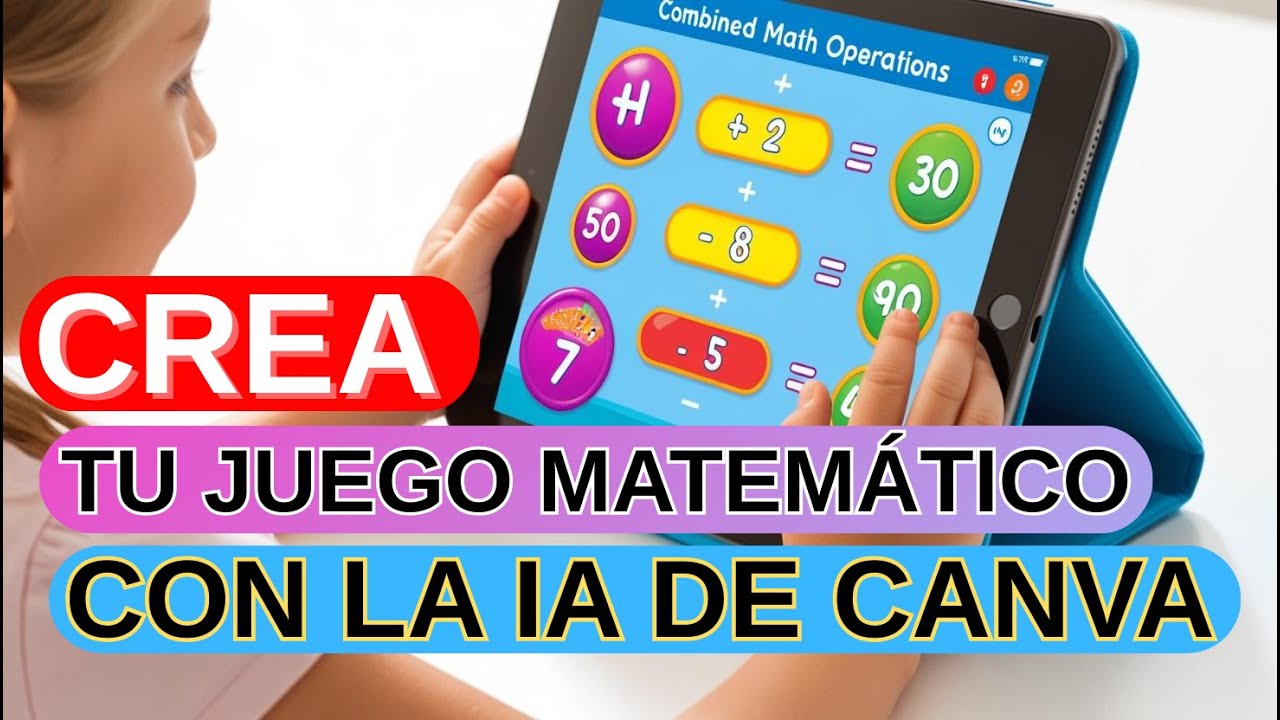 Así hice un juego educativo con IA en Canva | Matemáticas Divertidas para Niños