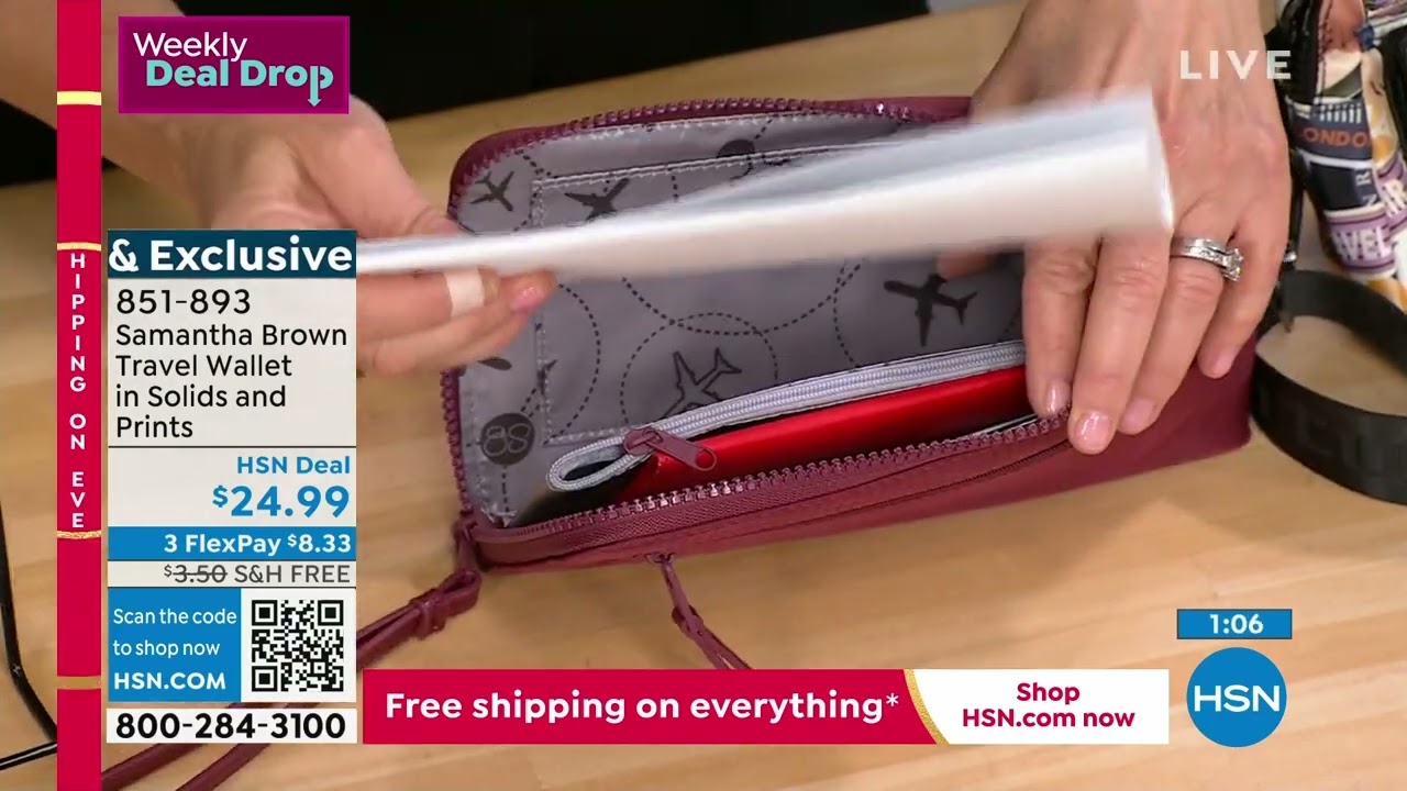 Samantha Brown Travel Wallet in Solids and Prints