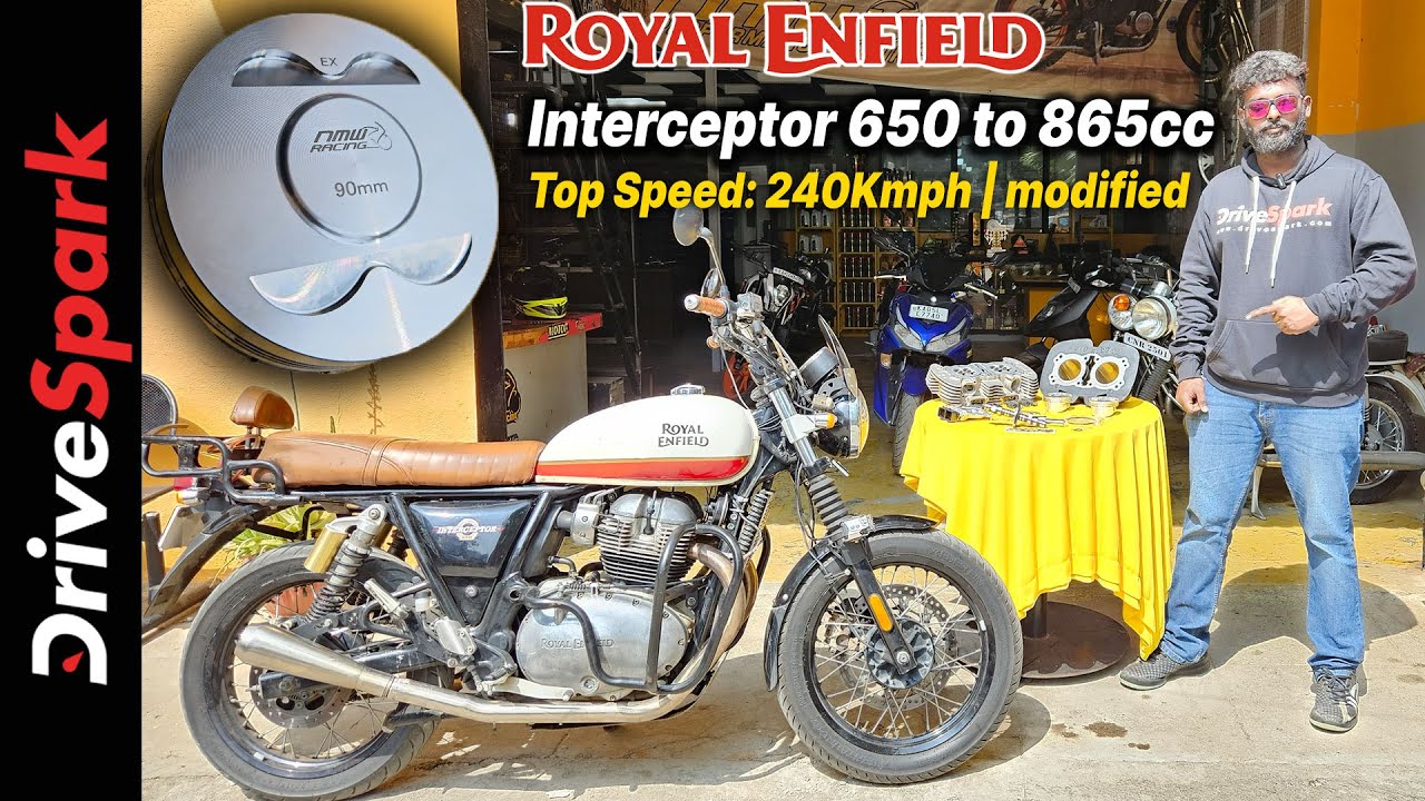 Royal Enfield 865cc big bore Kit Top speed 240kmph | Pearlvin Ashby aka Ghosty