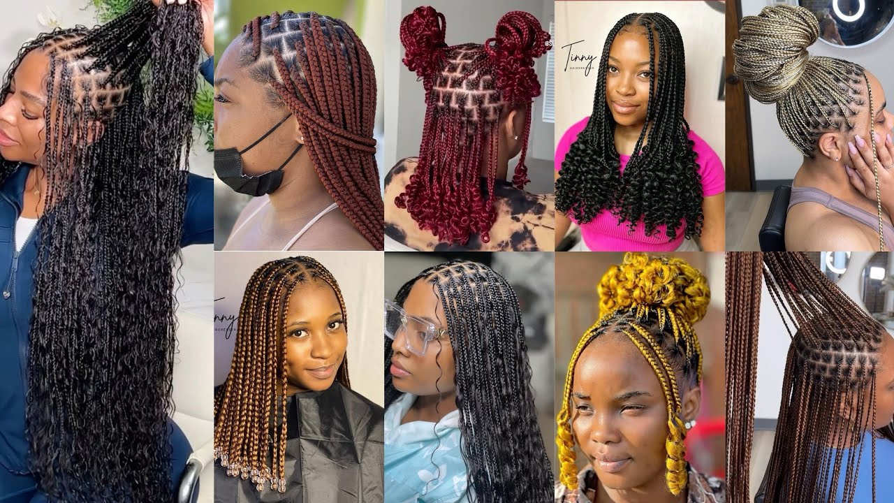 Hot & Trending Knotless Braids Hairstyles Ideas|Short Bob To Waist Length Knotless Box Braids Styles
