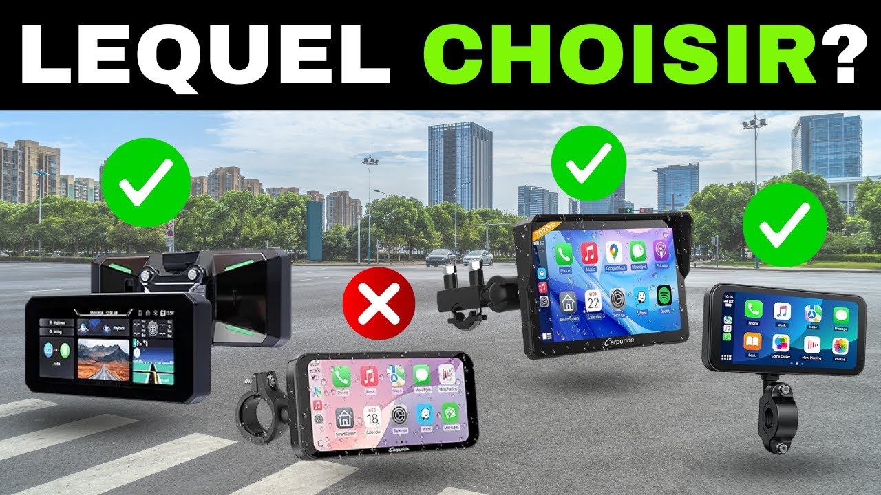 ✅ TOP 7 Meilleurs &Eacute;crans Moto CarPlay & Android Auto [2026] 🏍️ GPS, Bluetooth | Qualit&eacute;/Prix