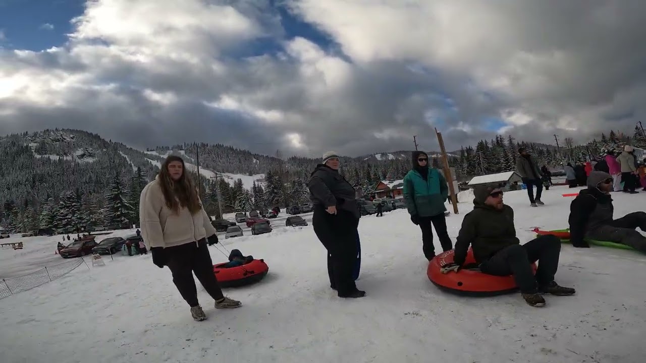 Катаемся с горки в Hyak Sno-Park