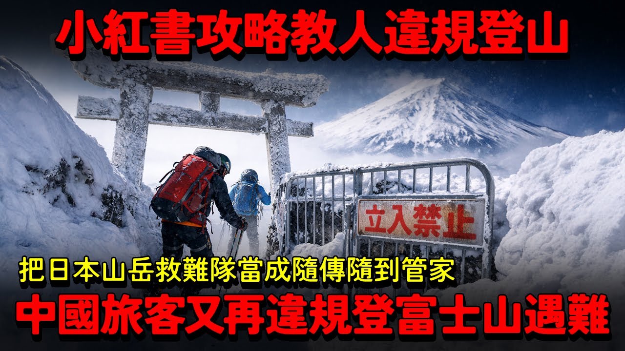 中國旅客又再違規登富士山！把日本山岳救難隊當成隨傳隨到管家！小紅書攻略教人違規征服富士山...誰為救援埋單？