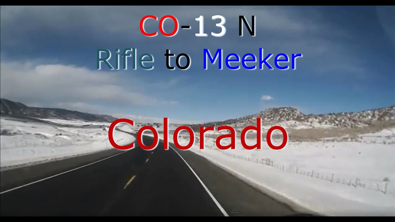 Colorado Rockies western valleys.  Town of Rifle to Meeker. Hwy CO-13 to CO-64.    2016-12-24