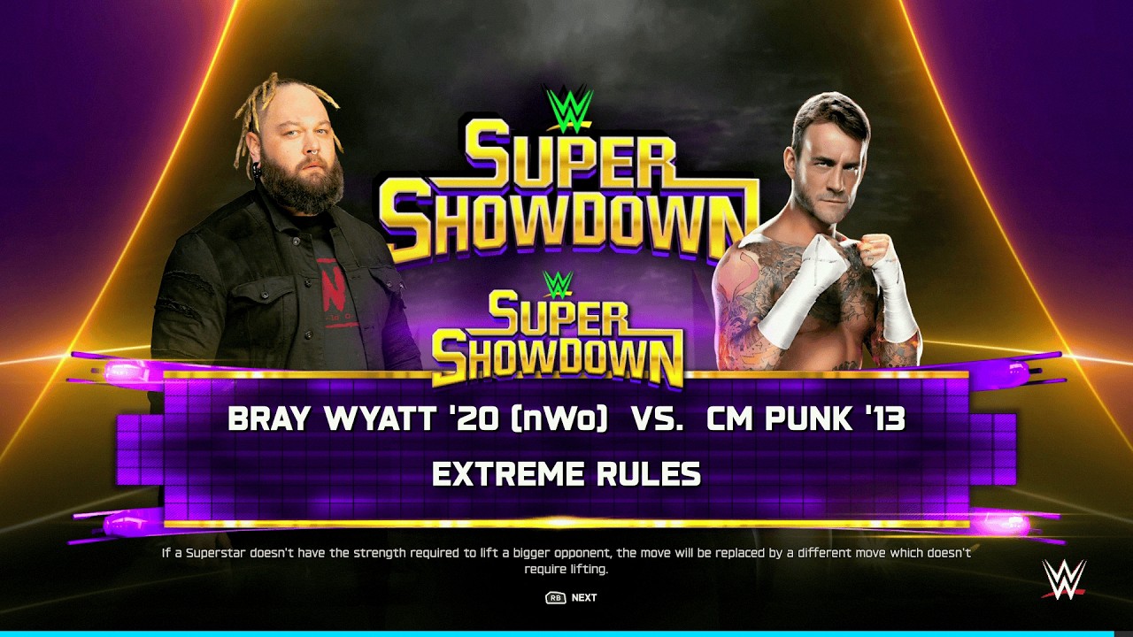 WWE 2K25 — Bray Wyatt  vs. CM Punk — The Fiend vs Best in the World