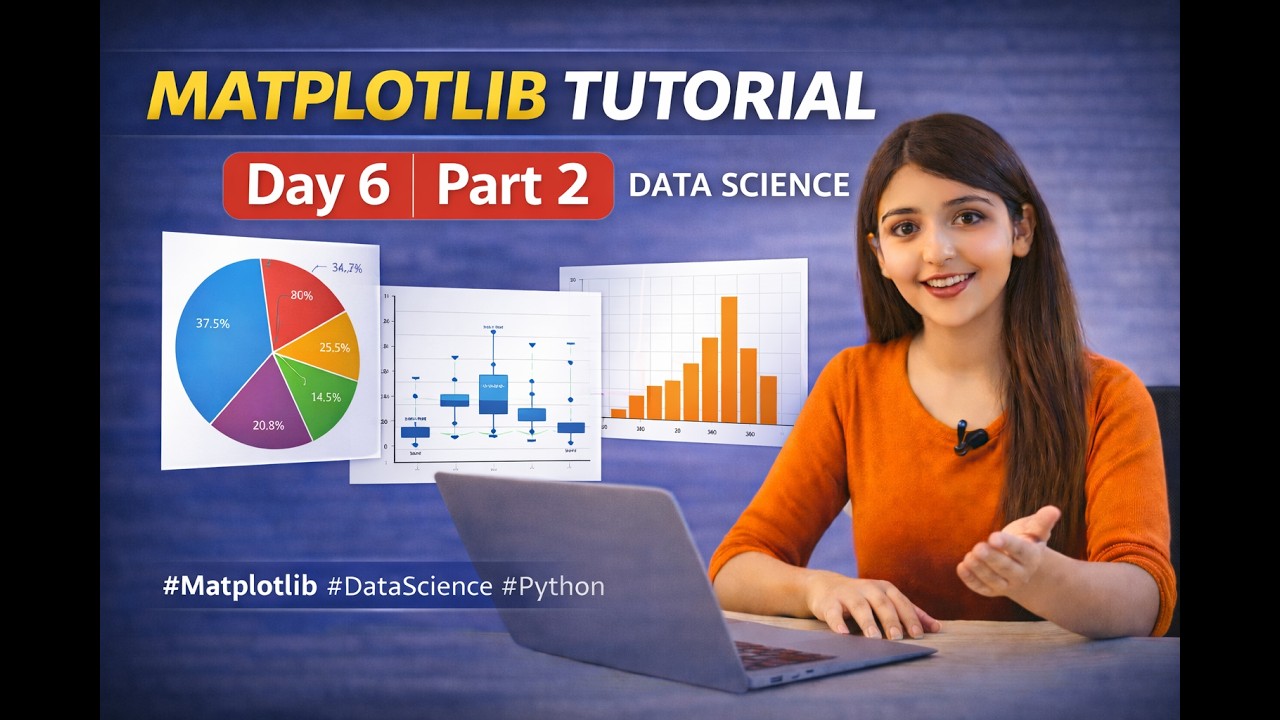 MATPLOTLIB | Tutorial part-2 📊| DAY 6 | Data Science
