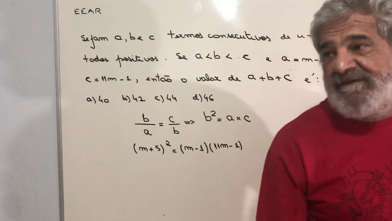 EEAR -Sejam a, b e c termos de uma PG todos positivos .