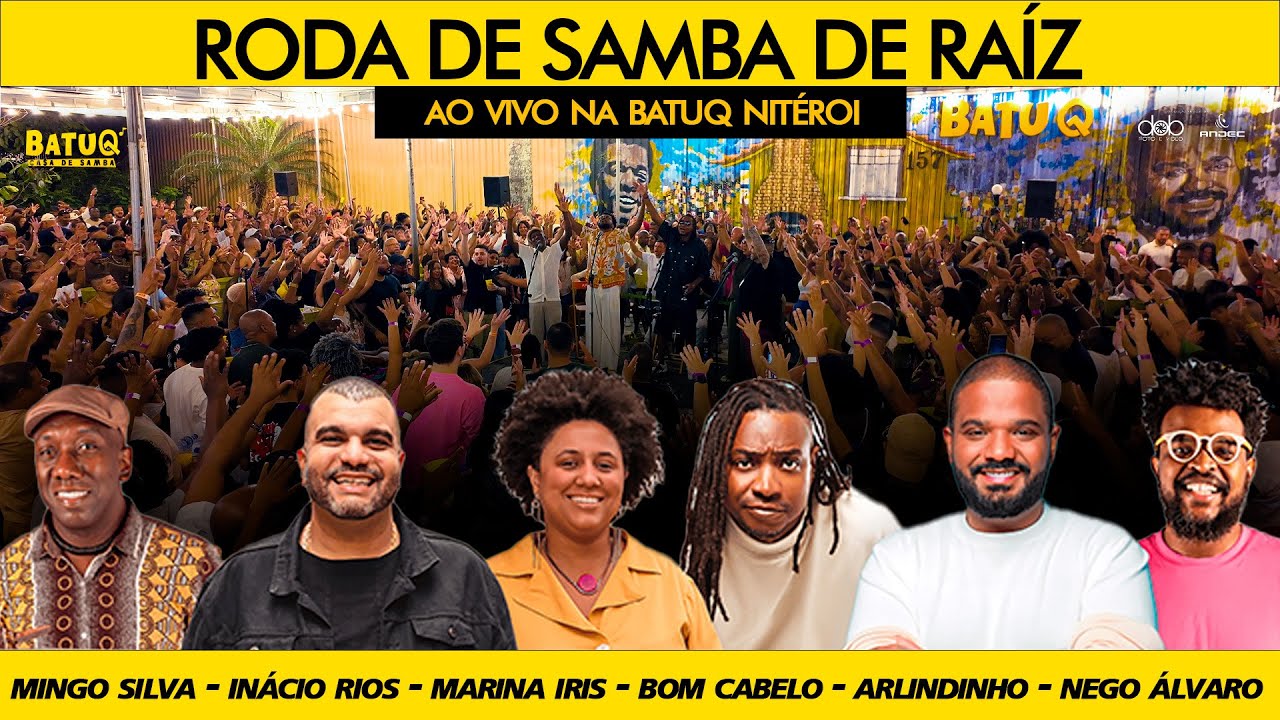 Roda de Samba de Raiz da BatuQ Niteroí com Mingo, Inacio, Marina, Bom Cabelo, Arlindinho e Alvaro