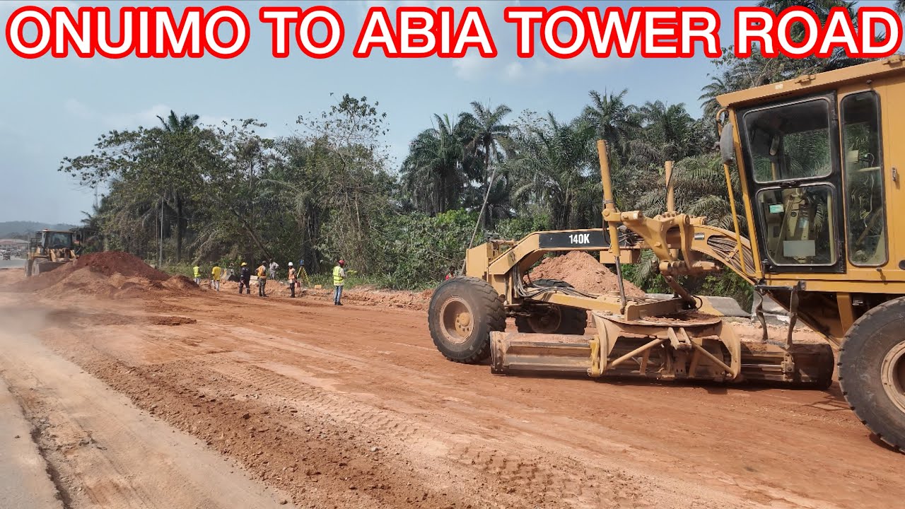 UPDATE ON THE ONUIMO TO ABIA TOWER ROAD CONSTRUCTION.  #umuahia #abiastate #aba #alexotti #travel