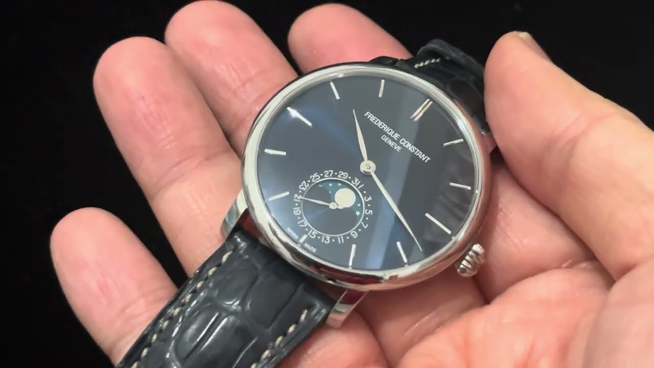 平玩自家機芯 「可觸及的奢華」Frederique Constant  MANUFACTURE Slimline Moonphase
