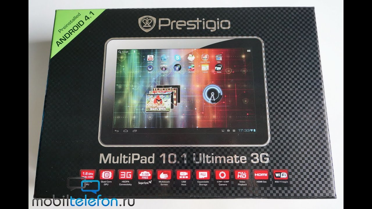 Распаковка Prestigio MultiPad 10.1 ULTIMATE 3G (unboxing)