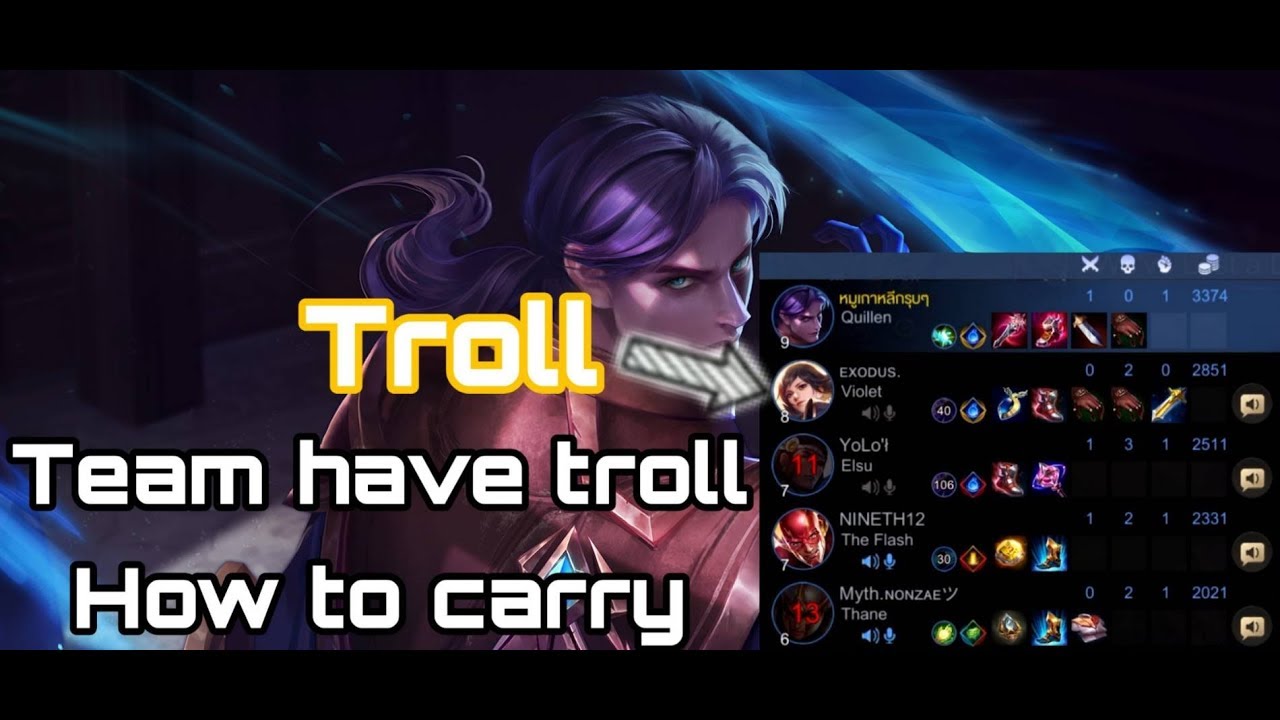 Quillen Jungle!! Team Have Troll How to win?!? 팀에 트롤이있을때 어떻게 캐리할까요??