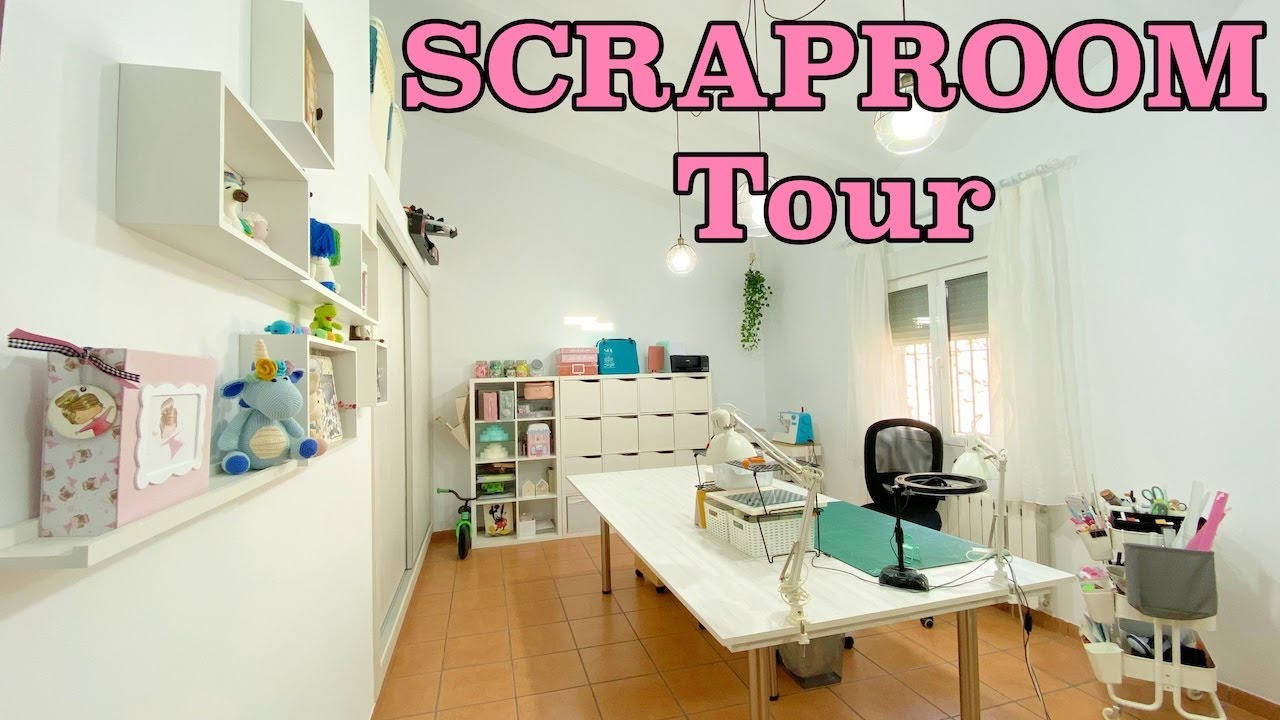 ❤️ SCRAPROOM TOUR (Parte 2). Mi habitación de scrapbook.y tips de organización scrap 🤩