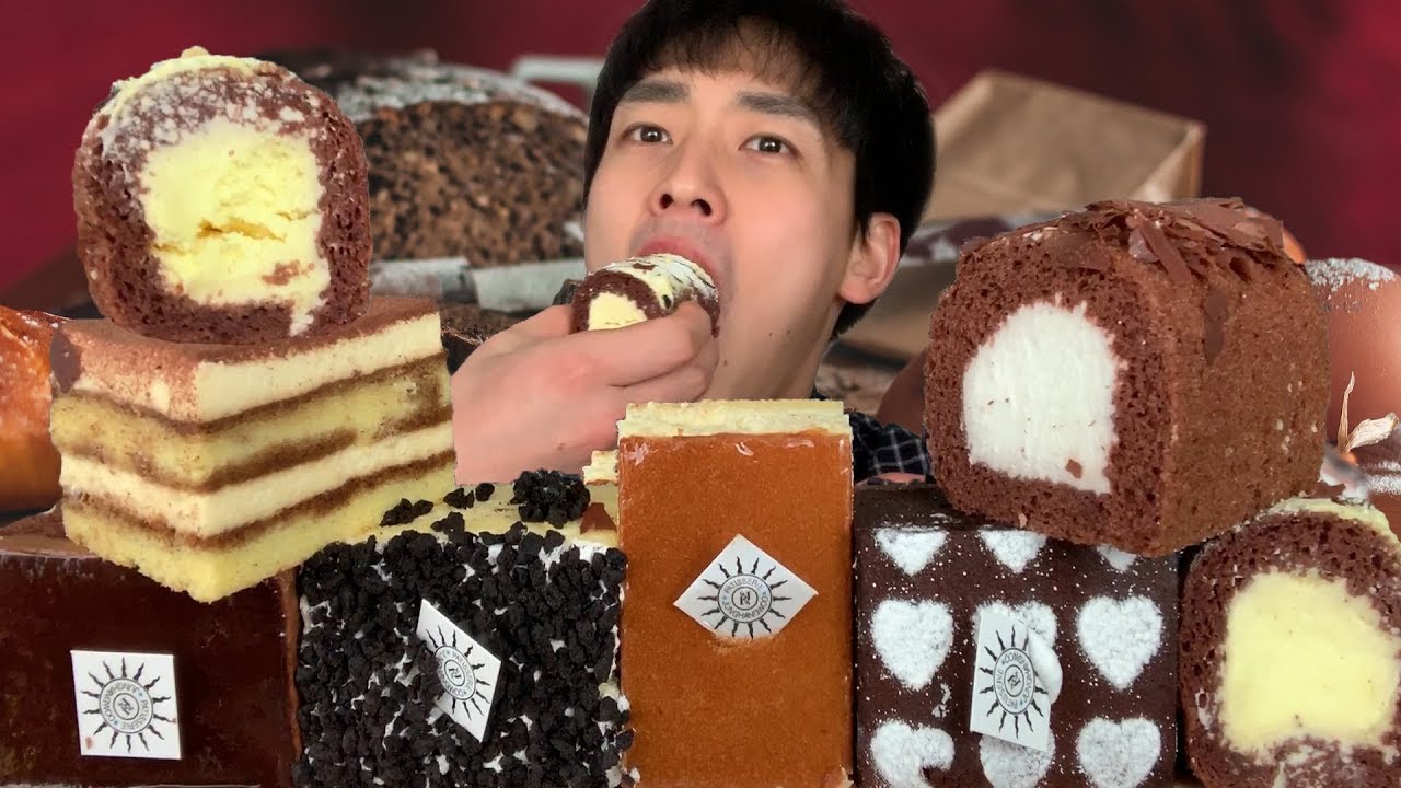케이크는 언제 먹어도 맛있어 조각케익 롤케이크 디저트 먹방 Dessert Mukbang CAKE eating sound
