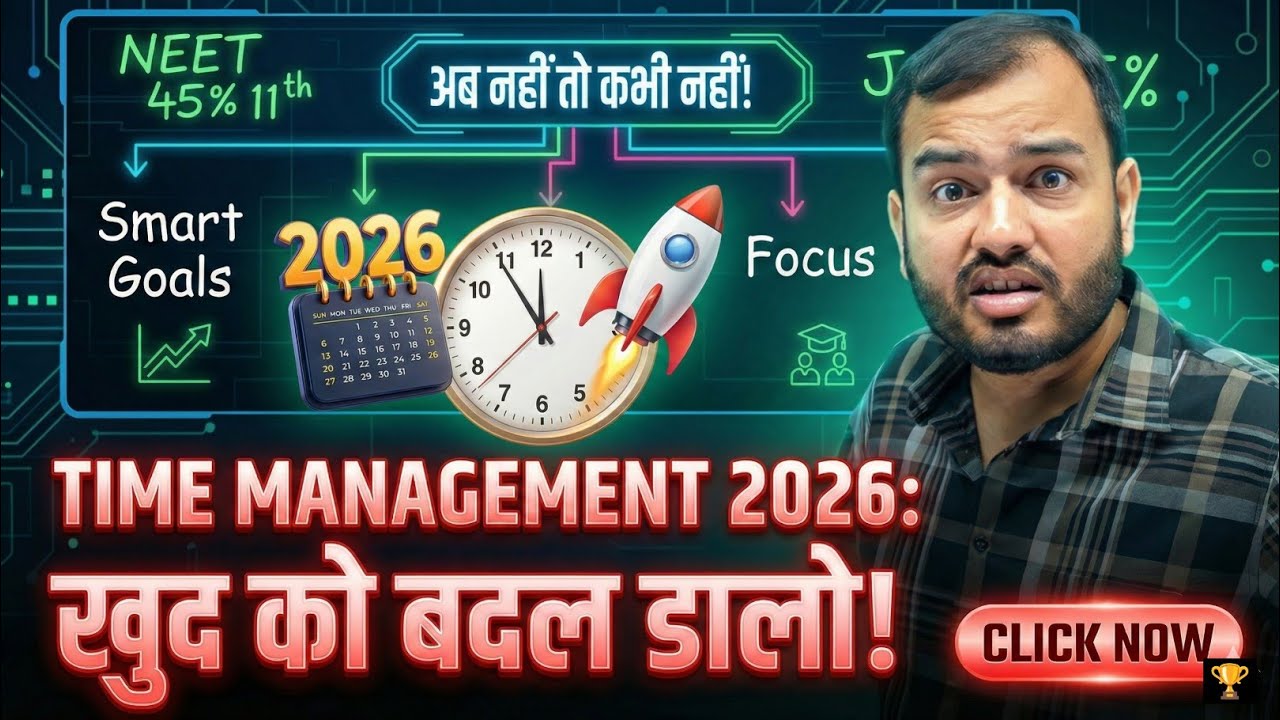 2026 में सफलता का राज: Time Management! 🚀 | Alakh Sir's Ultimate Strategy