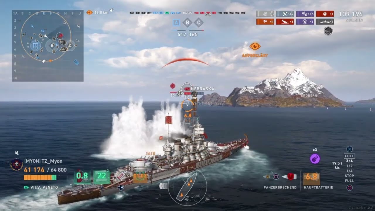 Vittorio Veneto Nahkämpferei (Gameplay) | Warships Legends