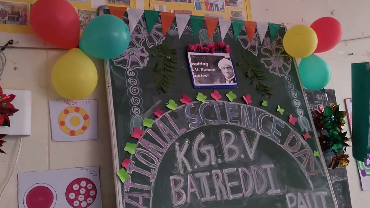 KGBV BAIREDDI PALLI, Science Day 🎊🎉