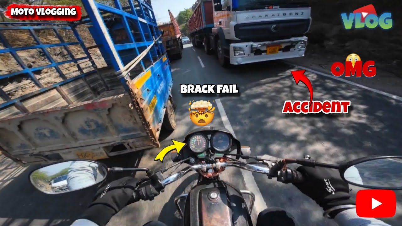 Aaj to High speed me break fail 🤬😱. #motovlog 